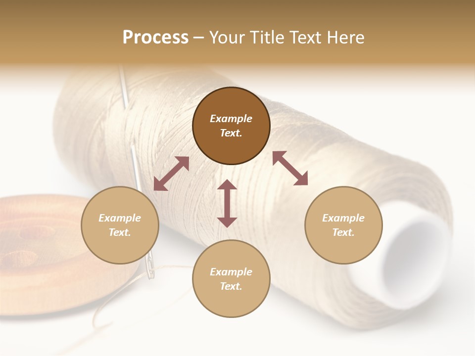 Needle Thread And Button PowerPoint Template