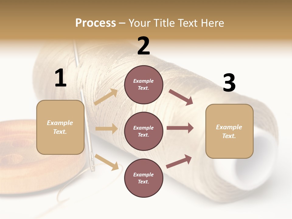 Needle Thread And Button PowerPoint Template