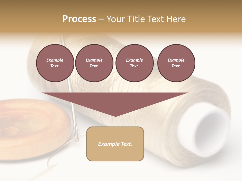 Needle Thread And Button PowerPoint Template