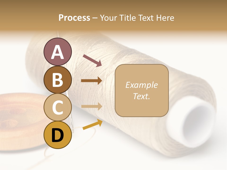 Needle Thread And Button PowerPoint Template