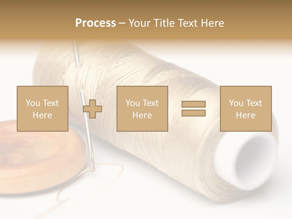 Needle Thread And Button PowerPoint Template