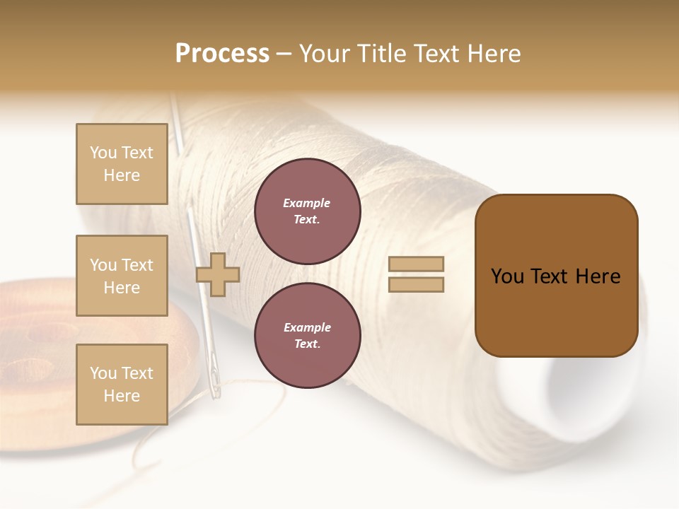 Needle Thread And Button PowerPoint Template