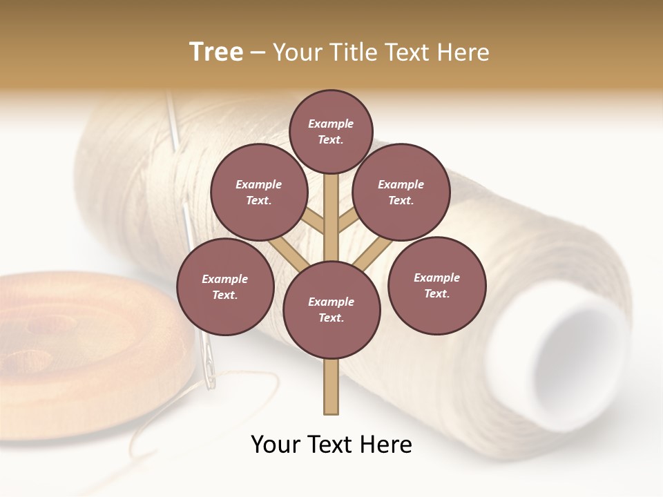 Needle Thread And Button PowerPoint Template