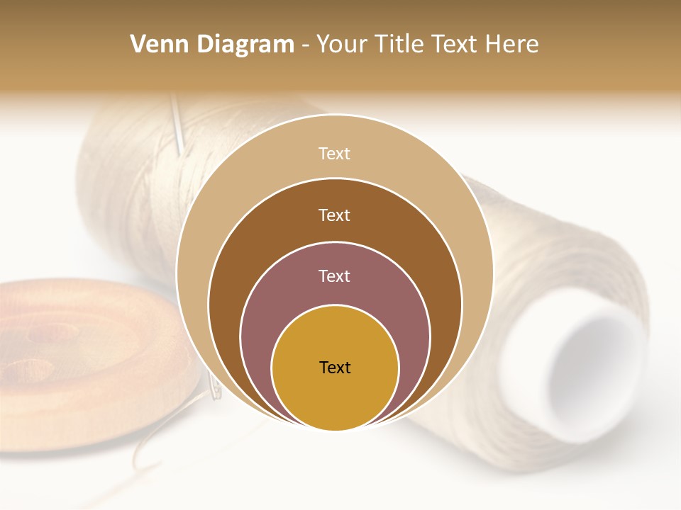 Needle Thread And Button PowerPoint Template