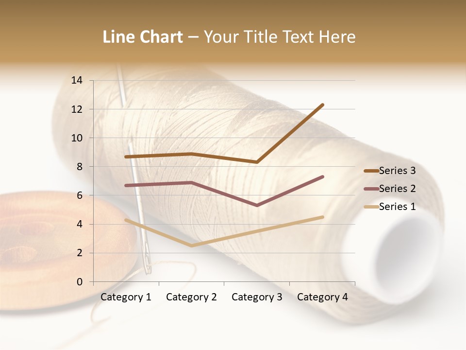 Needle Thread And Button PowerPoint Template