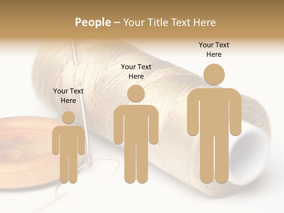 Needle Thread And Button PowerPoint Template
