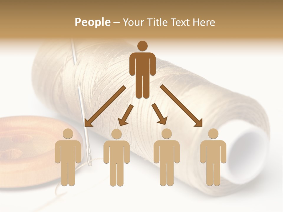 Needle Thread And Button PowerPoint Template