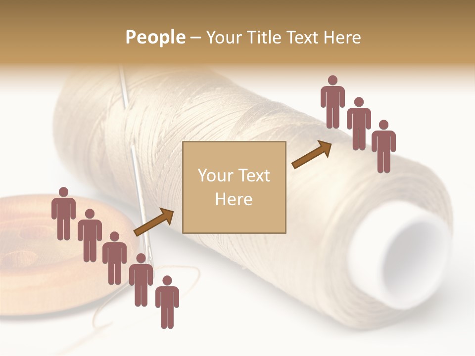 Needle Thread And Button PowerPoint Template