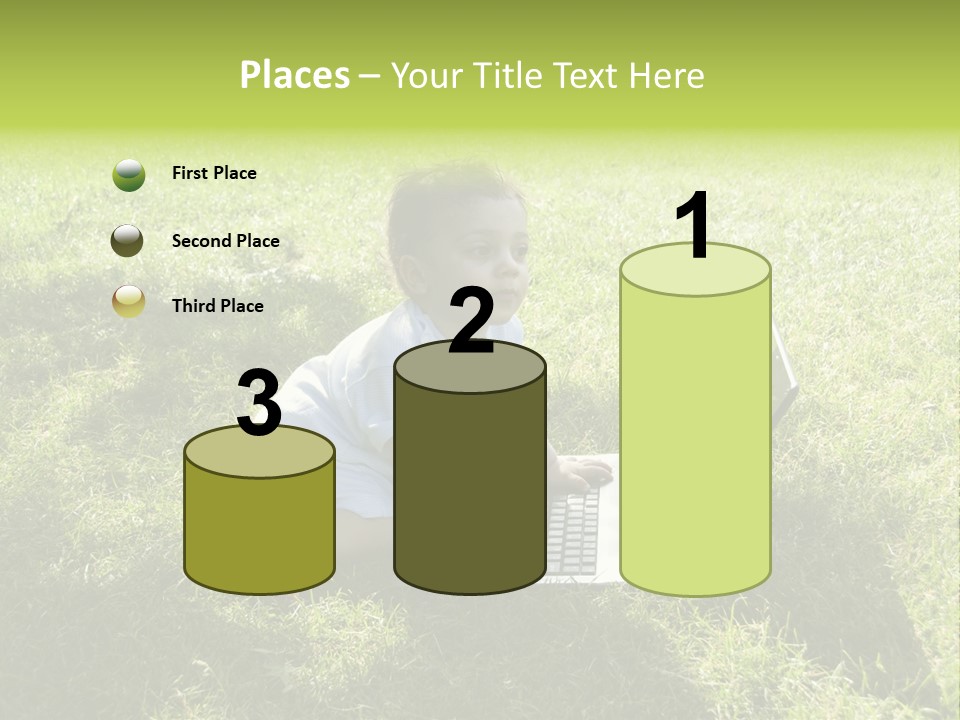 Smiling Business Baby PowerPoint Template