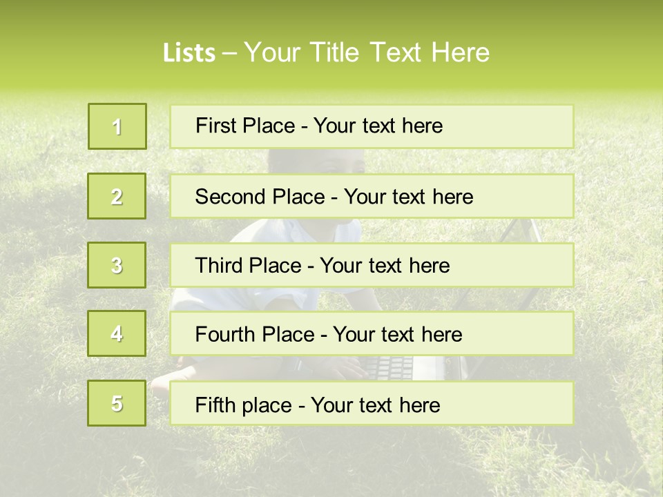 Smiling Business Baby PowerPoint Template