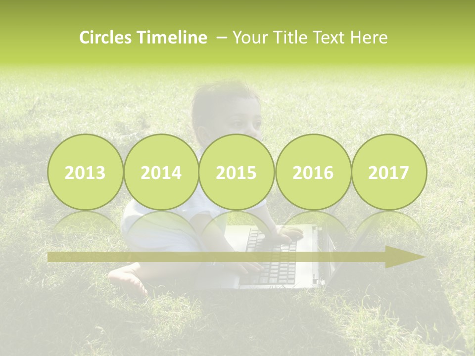 Smiling Business Baby PowerPoint Template