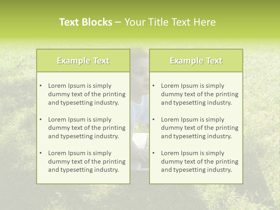 Smiling Business Baby PowerPoint Template