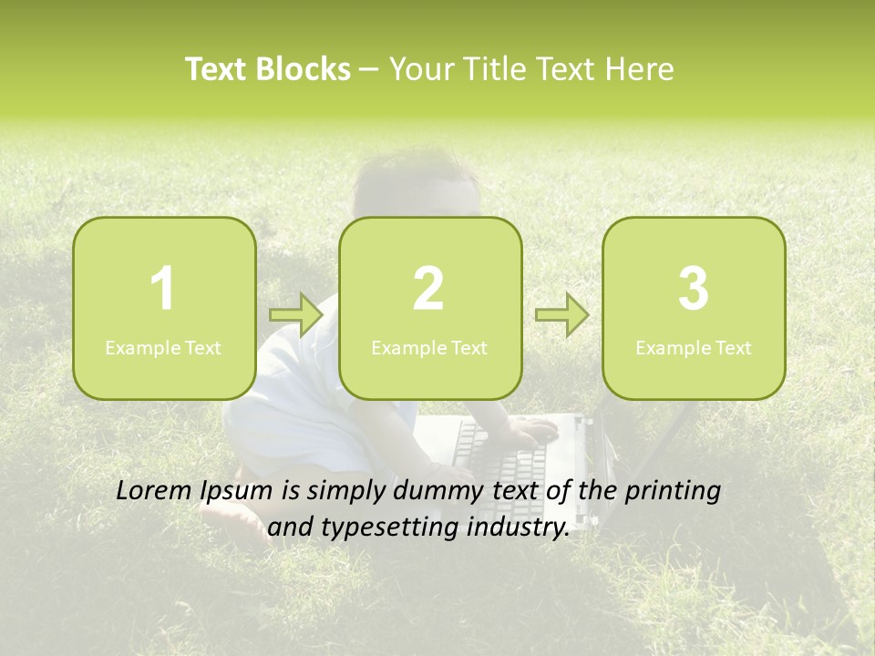Smiling Business Baby PowerPoint Template