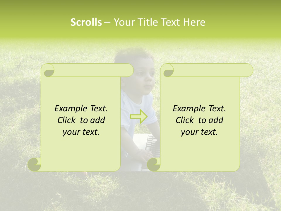 Smiling Business Baby PowerPoint Template