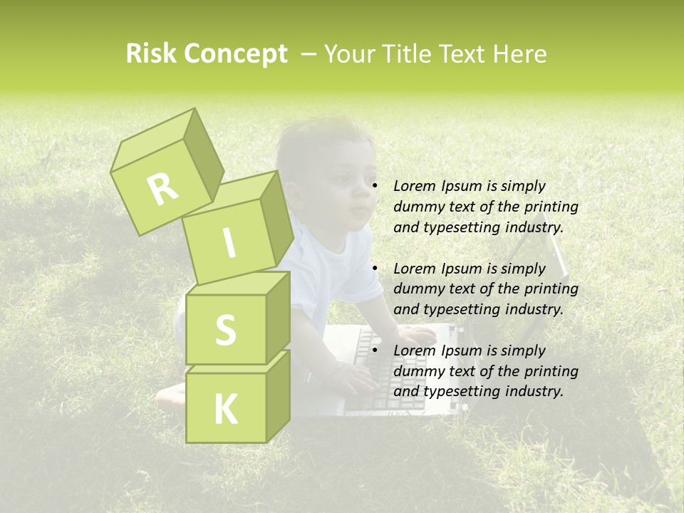 Smiling Business Baby PowerPoint Template