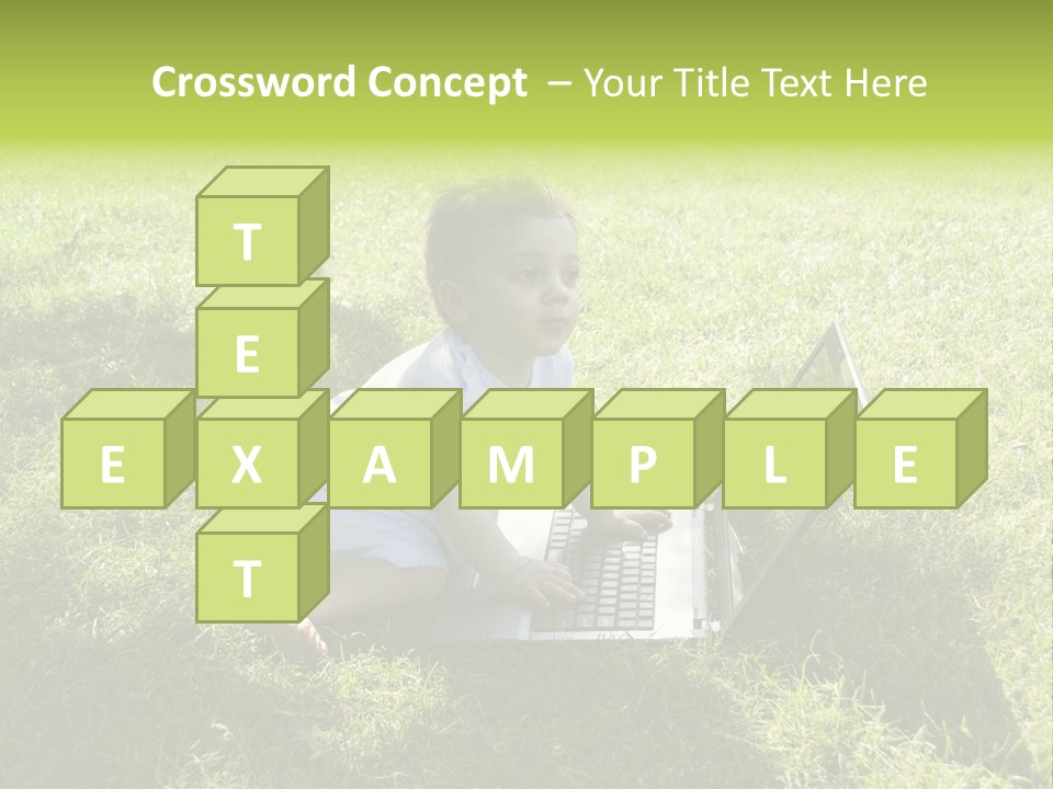 Smiling Business Baby PowerPoint Template