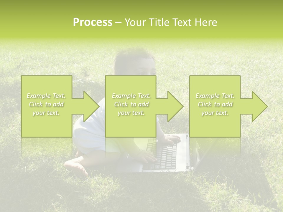 Smiling Business Baby PowerPoint Template