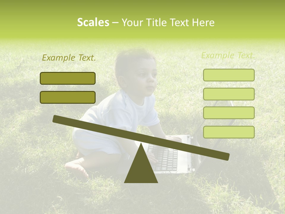 Smiling Business Baby PowerPoint Template