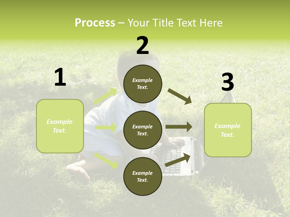 Smiling Business Baby PowerPoint Template