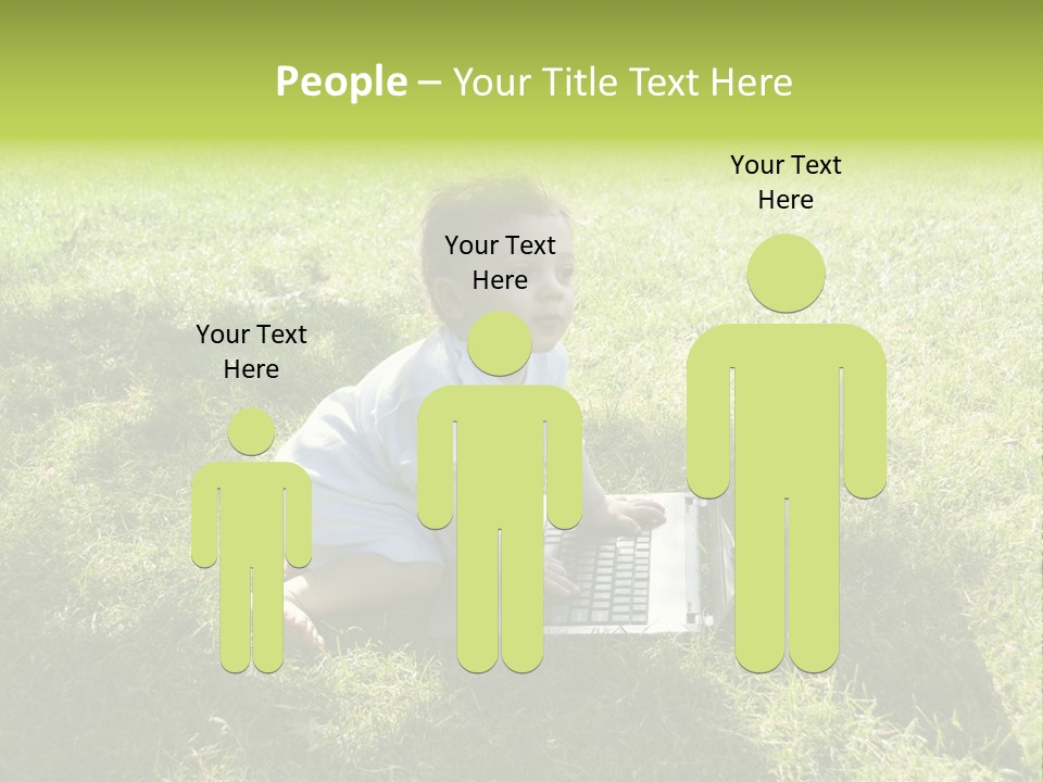 Smiling Business Baby PowerPoint Template