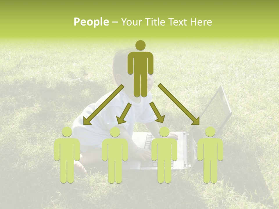 Smiling Business Baby PowerPoint Template