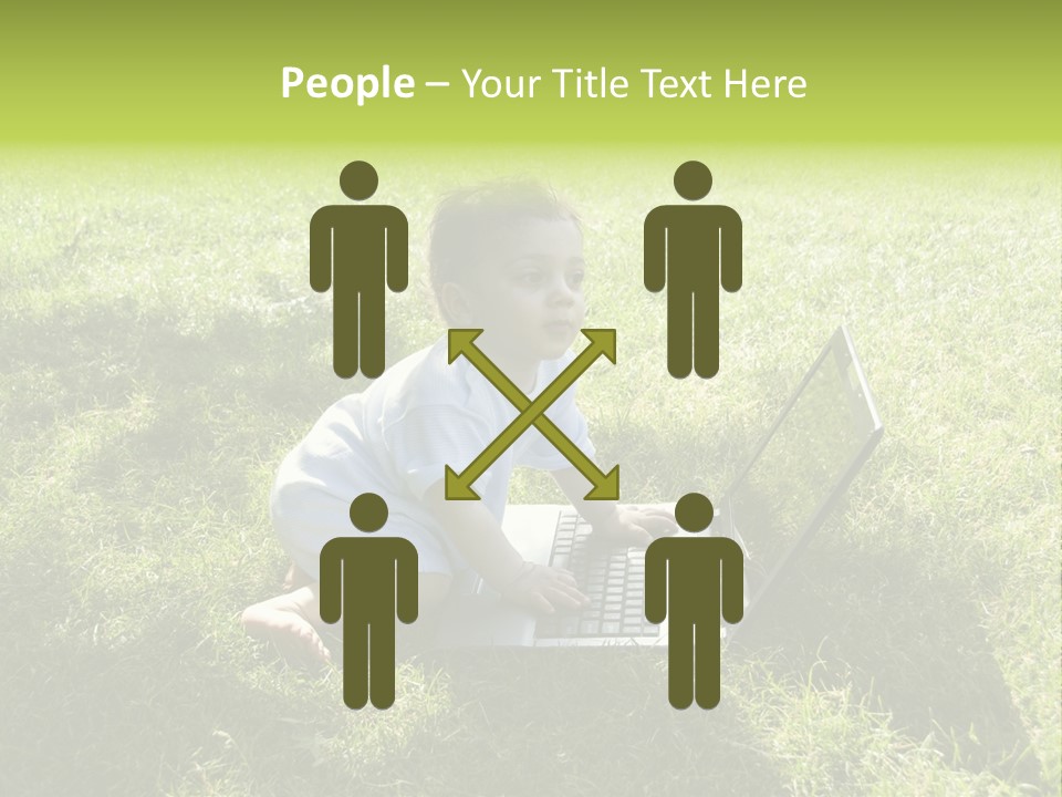 Smiling Business Baby PowerPoint Template