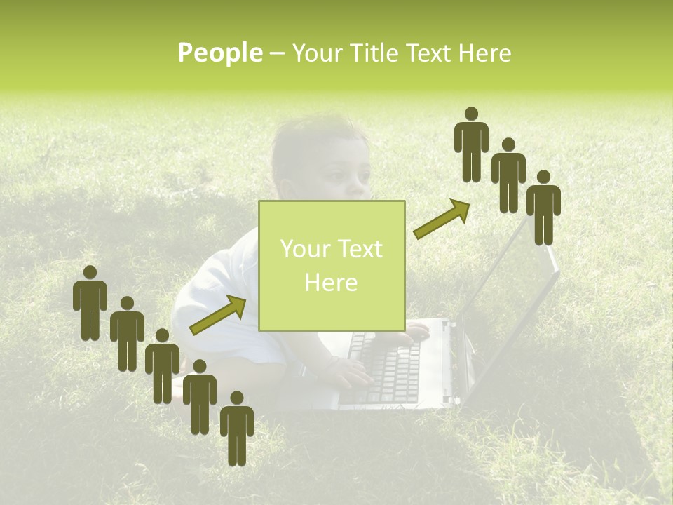 Smiling Business Baby PowerPoint Template