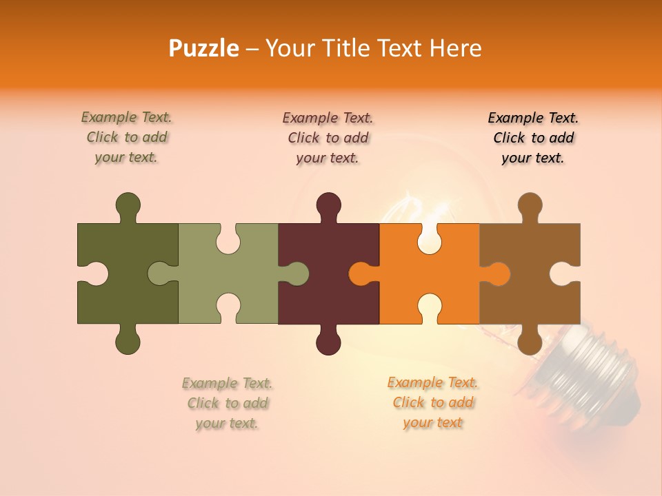 Glowing Creativity Tungsten PowerPoint Template