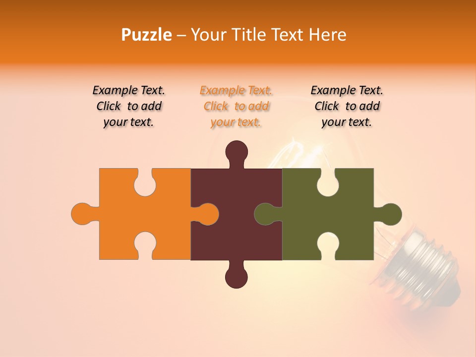 Glowing Creativity Tungsten PowerPoint Template