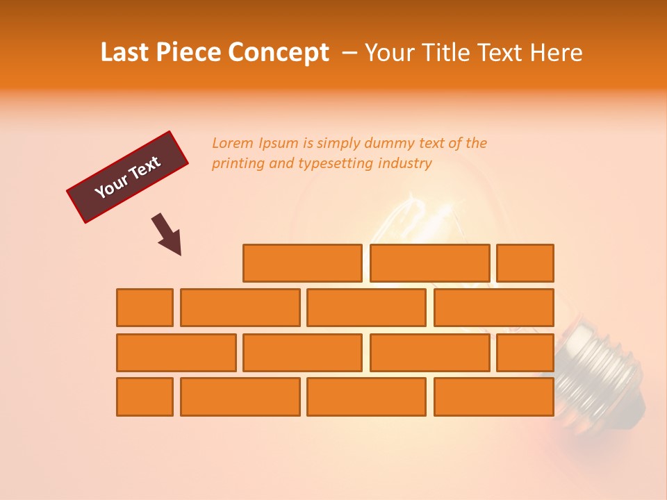 Glowing Creativity Tungsten PowerPoint Template