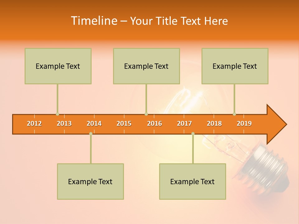 Glowing Creativity Tungsten PowerPoint Template