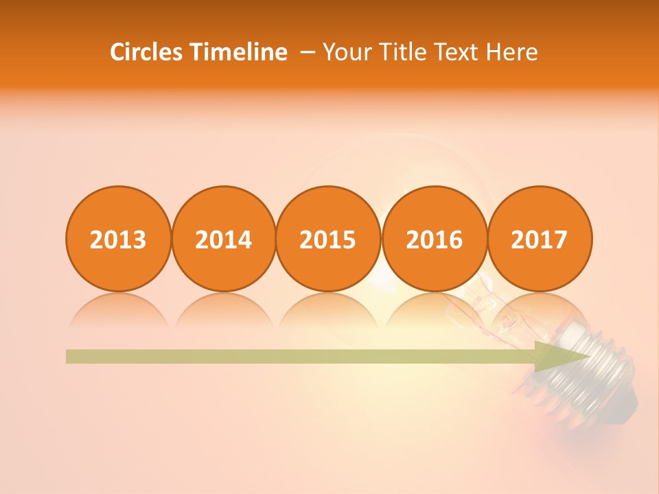 Glowing Creativity Tungsten PowerPoint Template