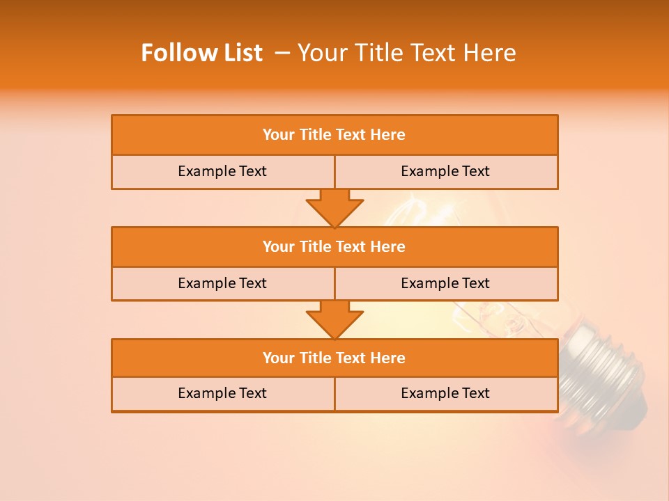 Glowing Creativity Tungsten PowerPoint Template