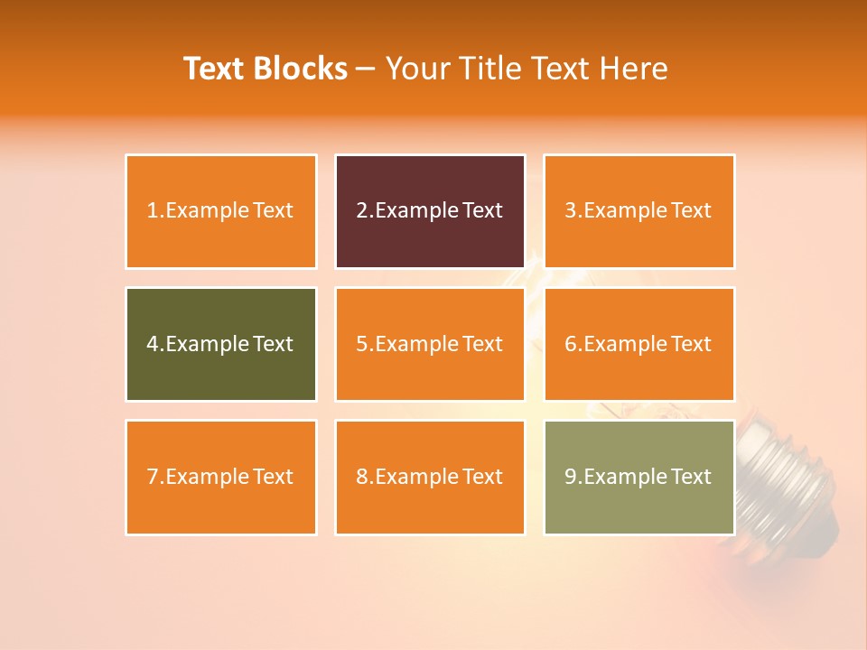 Glowing Creativity Tungsten PowerPoint Template