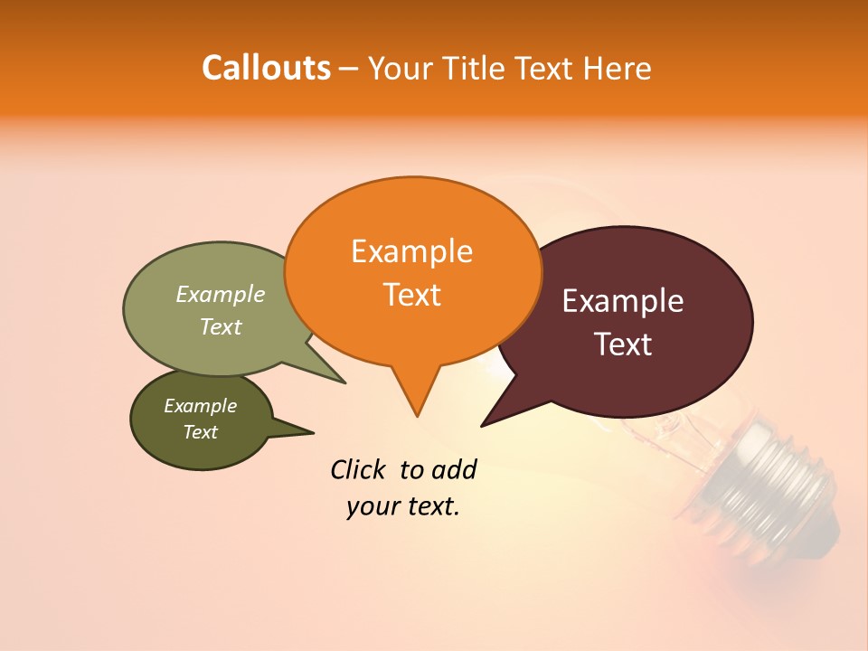 Glowing Creativity Tungsten PowerPoint Template