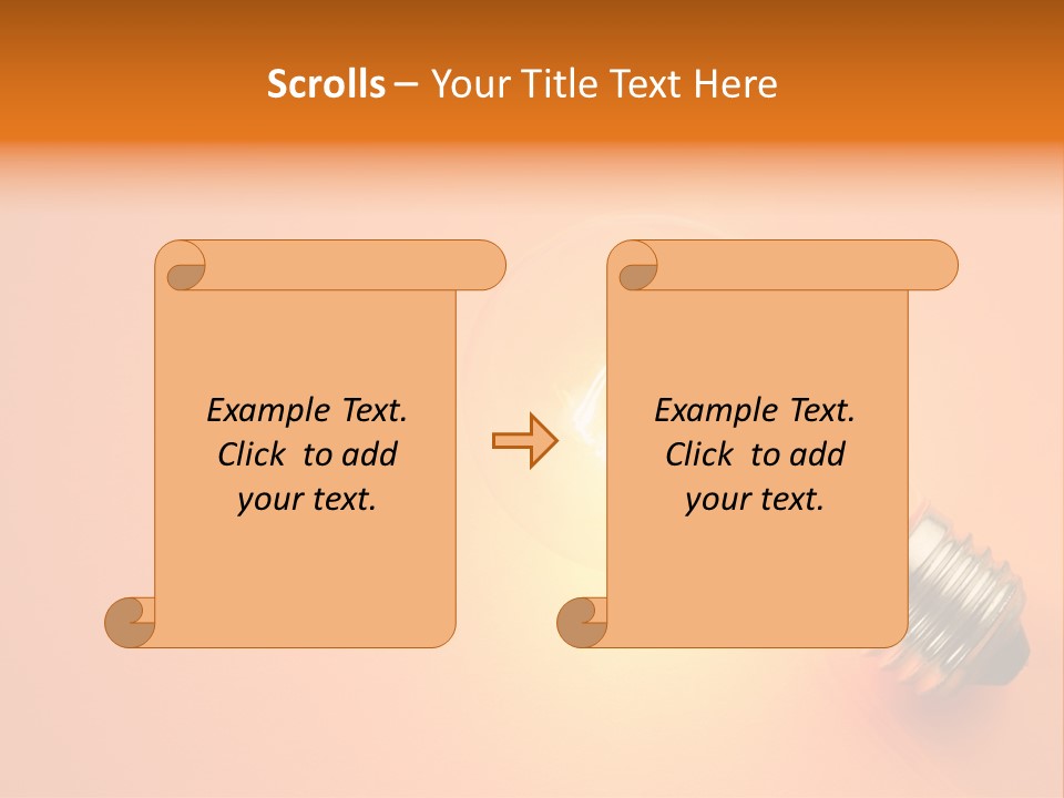 Glowing Creativity Tungsten PowerPoint Template