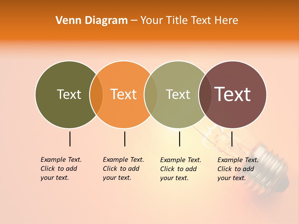 Glowing Creativity Tungsten PowerPoint Template