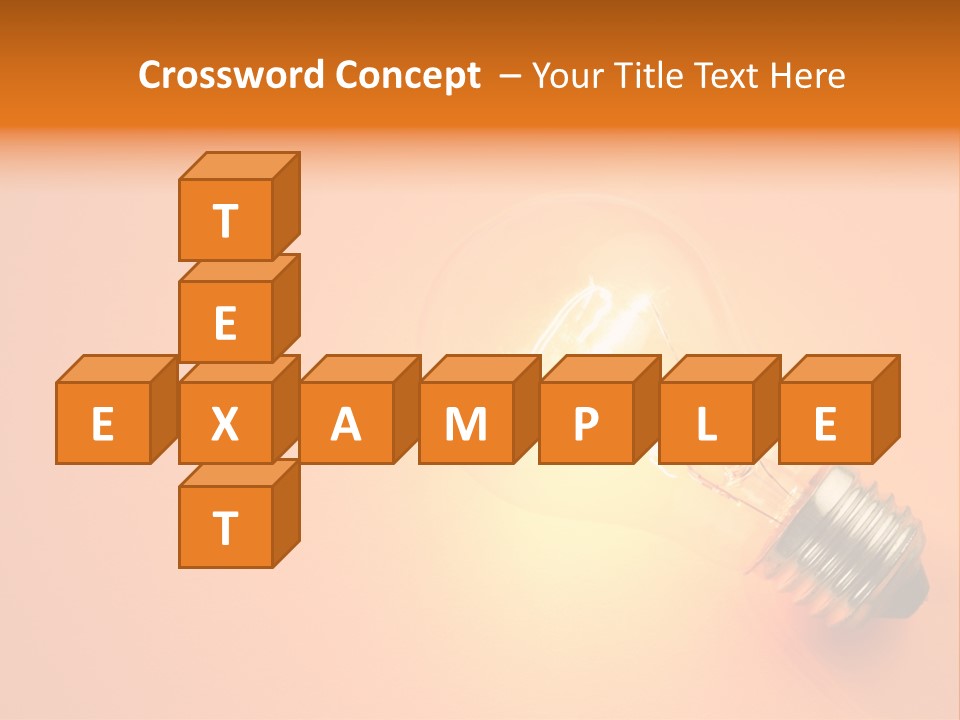 Glowing Creativity Tungsten PowerPoint Template