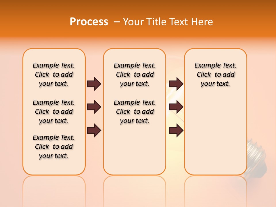 Glowing Creativity Tungsten PowerPoint Template