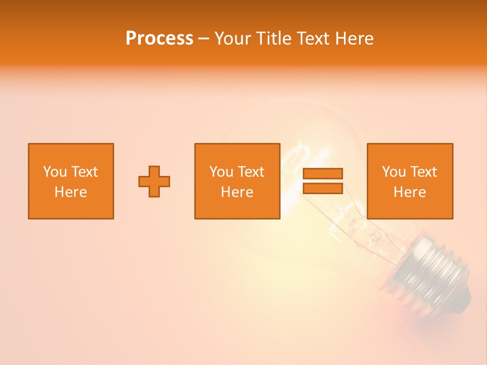 Glowing Creativity Tungsten PowerPoint Template