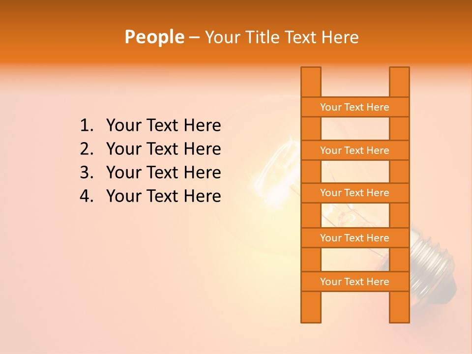 Glowing Creativity Tungsten PowerPoint Template