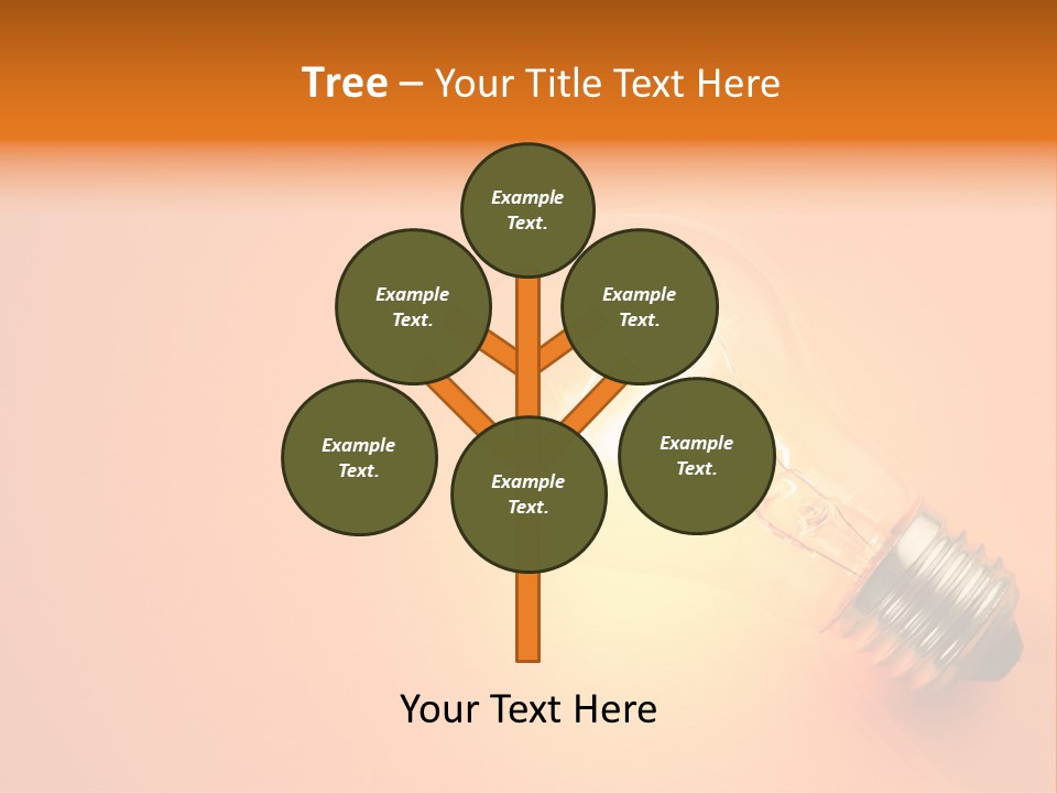 Glowing Creativity Tungsten PowerPoint Template