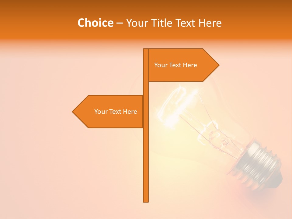 Glowing Creativity Tungsten PowerPoint Template
