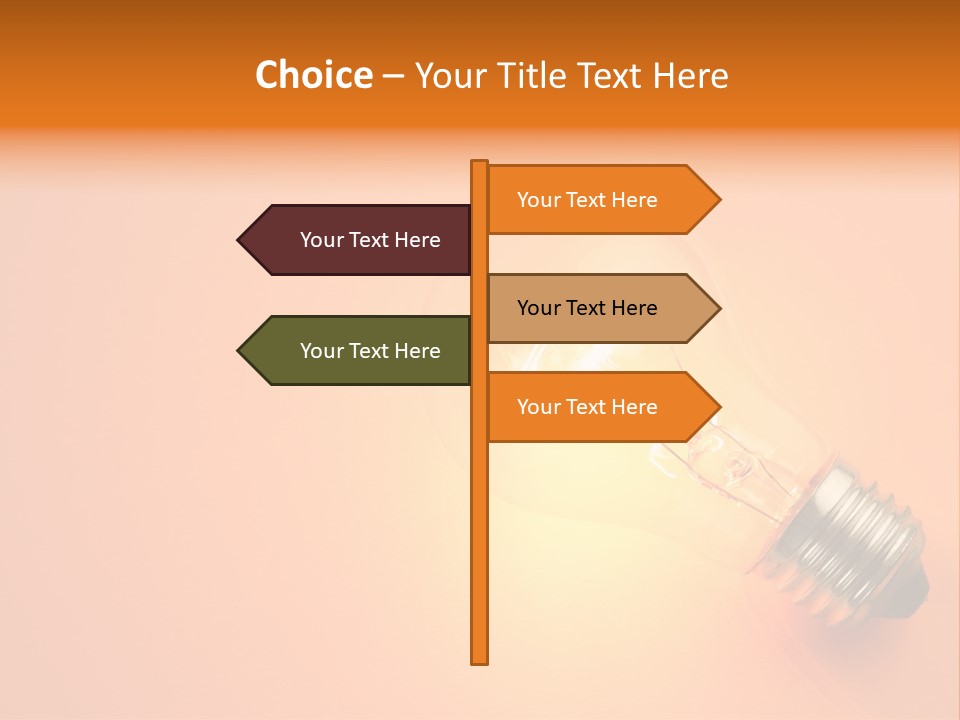 Glowing Creativity Tungsten PowerPoint Template