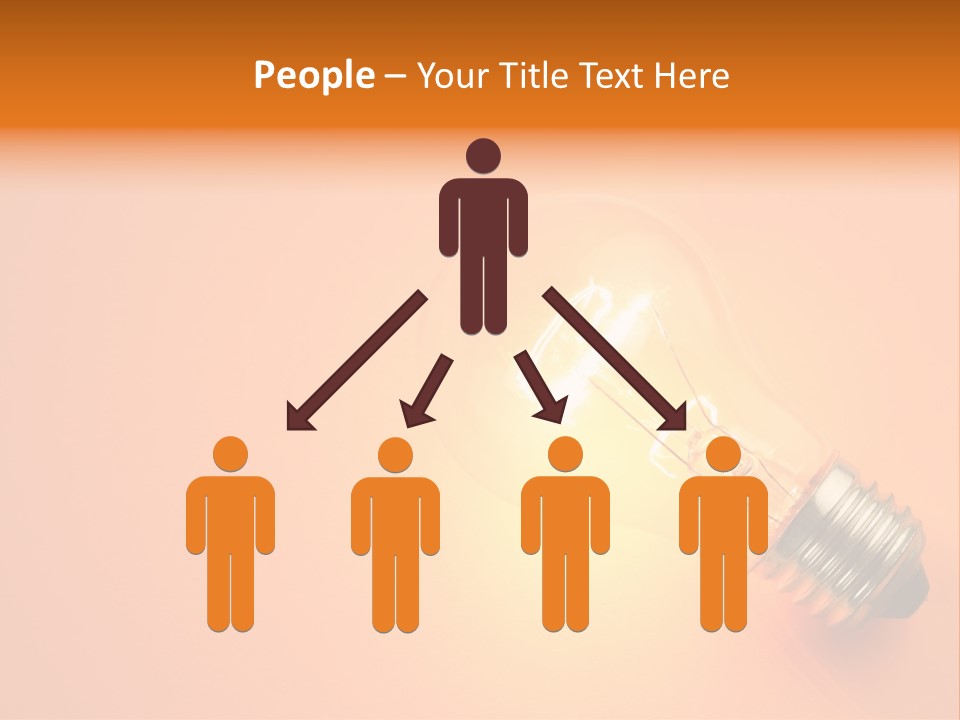 Glowing Creativity Tungsten PowerPoint Template