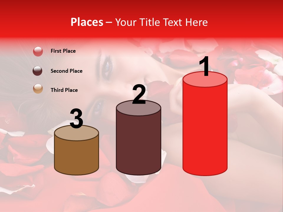 Beautiful Girl And Rose PowerPoint Template