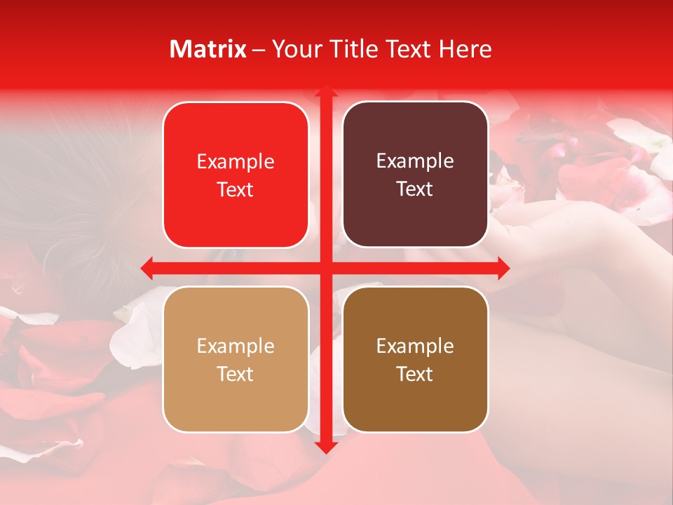 Beautiful Girl And Rose PowerPoint Template