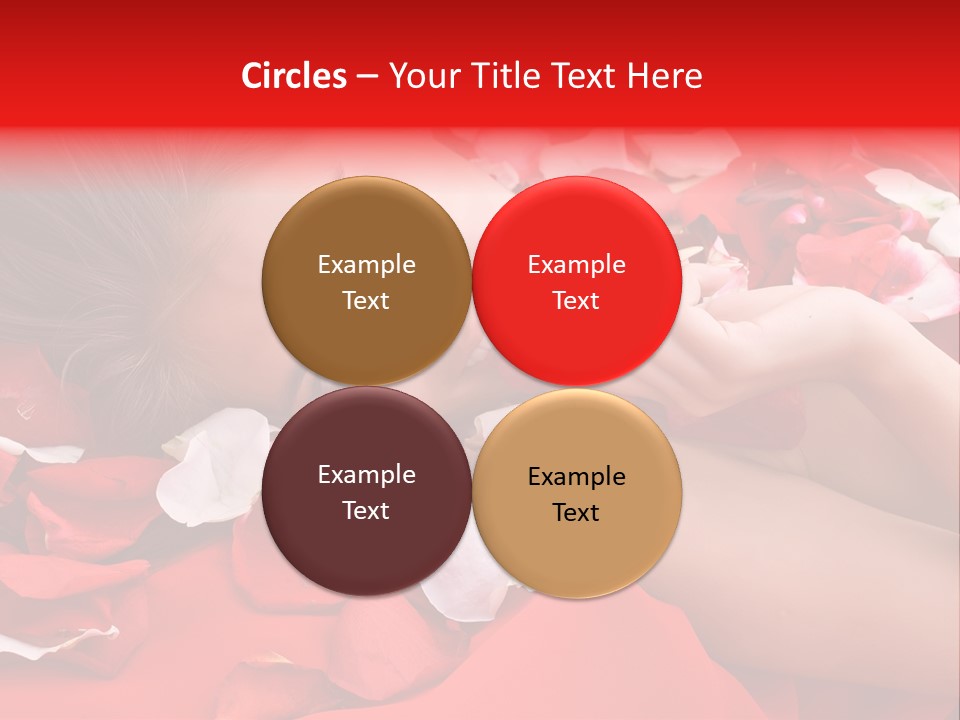 Beautiful Girl And Rose PowerPoint Template