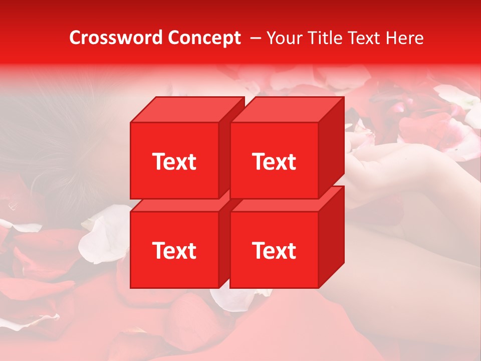 Beautiful Girl And Rose PowerPoint Template