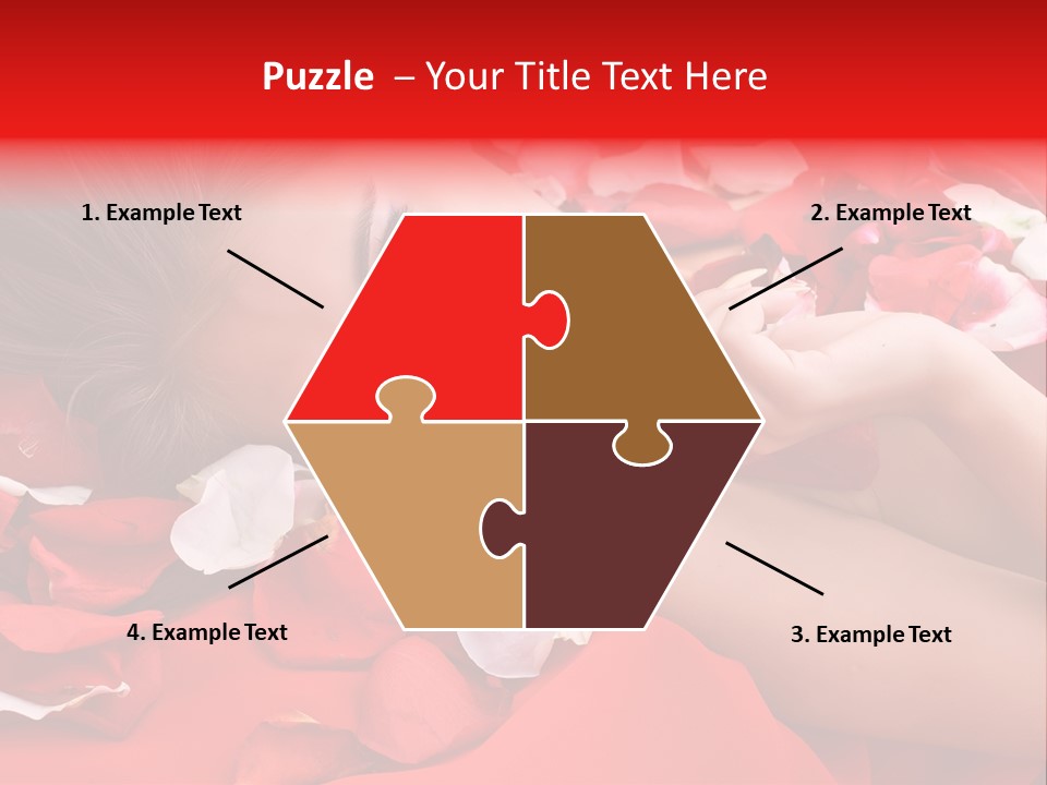 Beautiful Girl And Rose PowerPoint Template